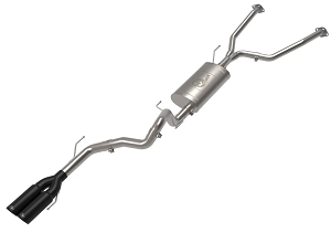 aFe Vulcan Series 2-1/2 IN to 3 IN 304 Stainless Steel Cat-Back Exhaust System w/ Black Tip